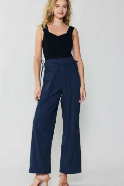 Pants-Current Air Adjustable Waist Pants NAVY