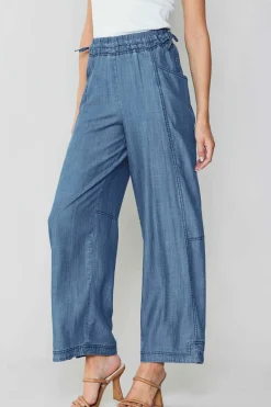 Pants-Current Air Adjustable Waist Pants CHAMBRAY