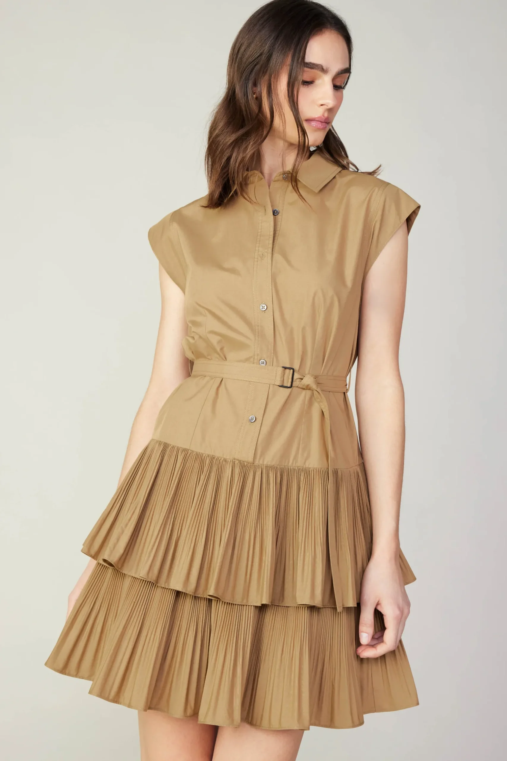 Mini Dresses-Current Air Berlin Mini Dress LATTE