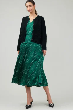 Cardigans-Current Air Button Up Tweed Cardigan BLACK