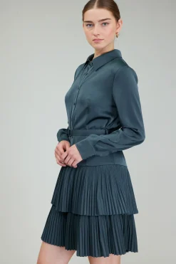 Mini Dresses-Current Air Carrera Mini Dress FORESTGREEN