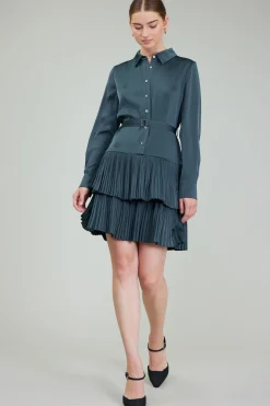 Mini Dresses-Current Air Carrera Mini Dress FORESTGREEN