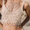 Accessories-Current Air Beaded Cami CLEAR