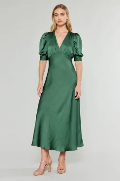 Maxi Dresses-Current Air Diana Maxi Dress FORESTGREEN