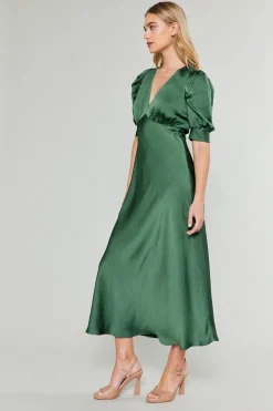Maxi Dresses-Current Air Diana Maxi Dress FORESTGREEN