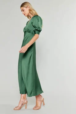 Maxi Dresses-Current Air Diana Maxi Dress FORESTGREEN