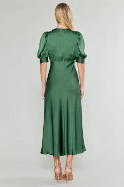 Maxi Dresses-Current Air Diana Maxi Dress FORESTGREEN