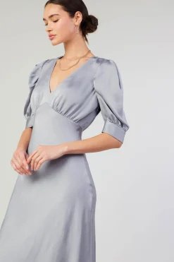 Maxi Dresses-Current Air Diana Maxi Dress SILVER