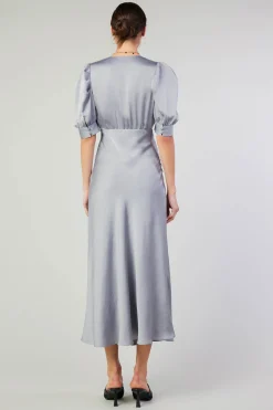Maxi Dresses-Current Air Diana Maxi Dress SILVER