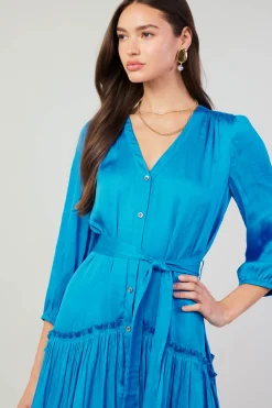 Mini Dresses-Current Air Nova Mini Dress BLUE