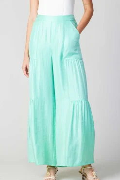 Pants-Current Air Pastel Wide Leg Pants MINT