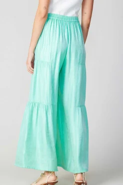 Pants-Current Air Pastel Wide Leg Pants MINT