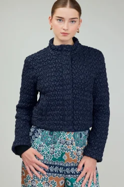 Coats & Jackets-Current Air Quilted Puff Jacket NAVY