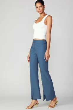 Sleeveless Tops|Sweaters-Current Air Sweetheart Knit Tank Top WHITE