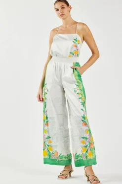 Pants-Current Air Tuscan Citrus Pants GREENLEMONGARDEN