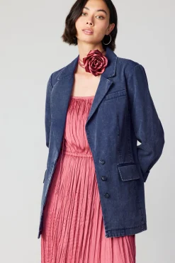 Coats & Jackets-Current Air Vintage Denim Jacket VINTAGEINDIGO