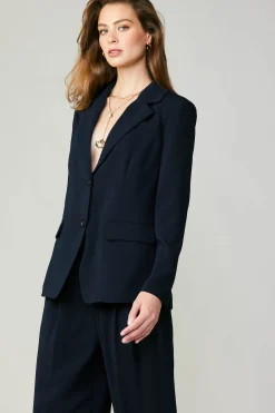 Coats & Jackets-Current Air Welt Pocket Blazer NAVY